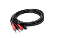 Hosa Stereo Interconnect Cable Dual 1/4″ TS to Dual RCA – 2m – CPR-202