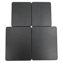 (2) 8” Black Bookshelf Speaker Stands For Fluance SX6W Bookshelf Speakers