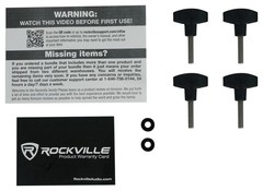 Rockville Z45W Z-Style 2-Tier Keyboard Stand+Wheels Fits Yamaha CP300