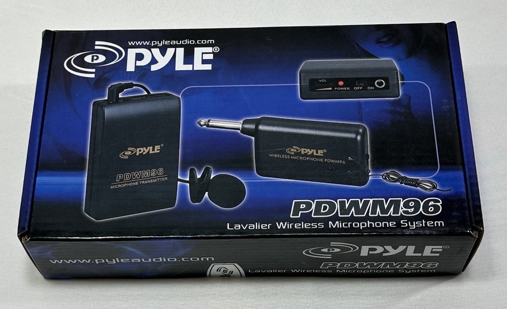 Pyle Pro Lavalier Wireless Microphone System – PDWM96 – Sealed New NIP