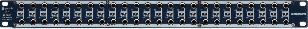 Samson S-Patch Plus 48-point Balanced Patchbay (2-pack) Bundle
