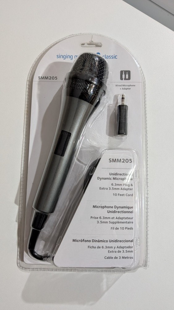 The Singing Machine SMM205 Dynamic Professional Microphone