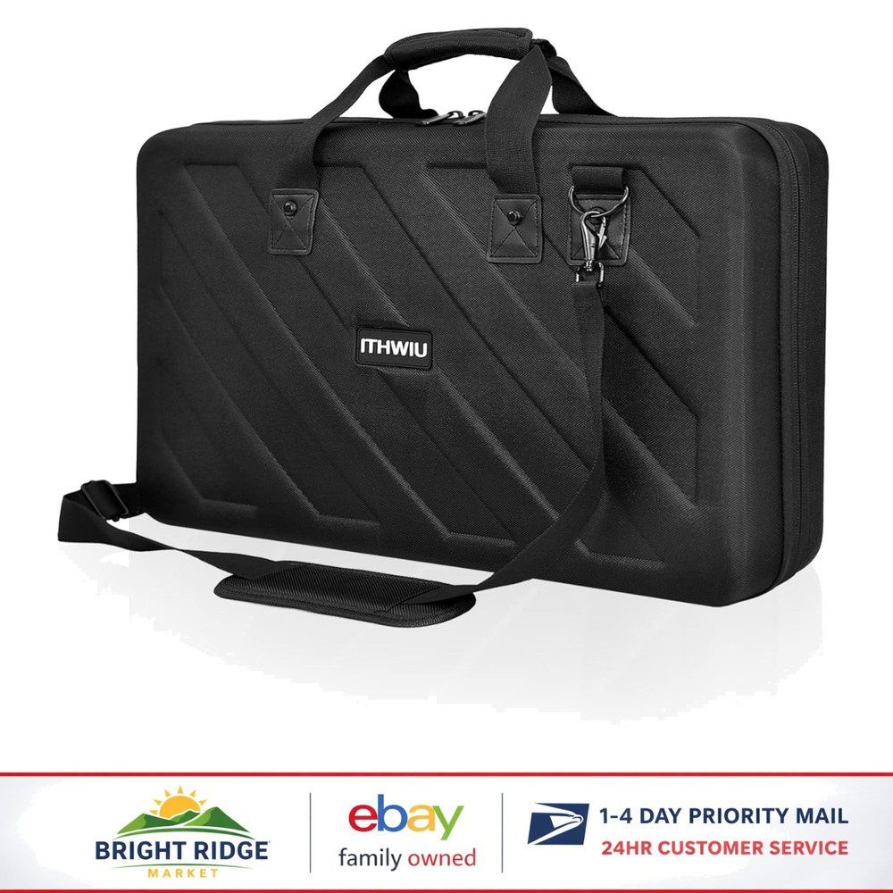 Lightweight Hard Storage Case for DJ Controllers, Fits 27.2 x 15.7 x 4 Inch