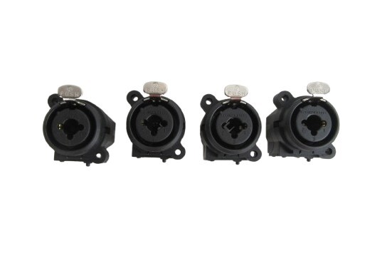 Neutrik NC3J6FI-S 3 Pole XLR 1/4in Jack Combo, Set of 4 – NOS, Free Ship