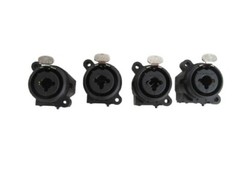 Neutrik NC3J6FI-S 3 Pole XLR 1/4in Jack Combo, Set of 4 – NOS, Free Ship