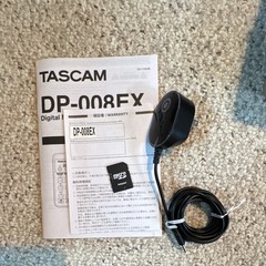 TASCAM DP-008EX Portable Digital Multitrack Recorder w/ Manual, microSD, PSU