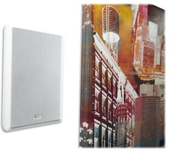6-Zone Amplifier+12 White Wall+8 JBL 8″ Ceiling Speakers For Restaurant/Bar/Cafe