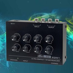 EQ207 7 Band Equalizer Parametric Equalizer Stereo Multipurpose Easy to Install