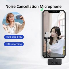 Wireless Microphone Cell Phone USB-C for Android/Apple/iPhone/iPad Audio Video