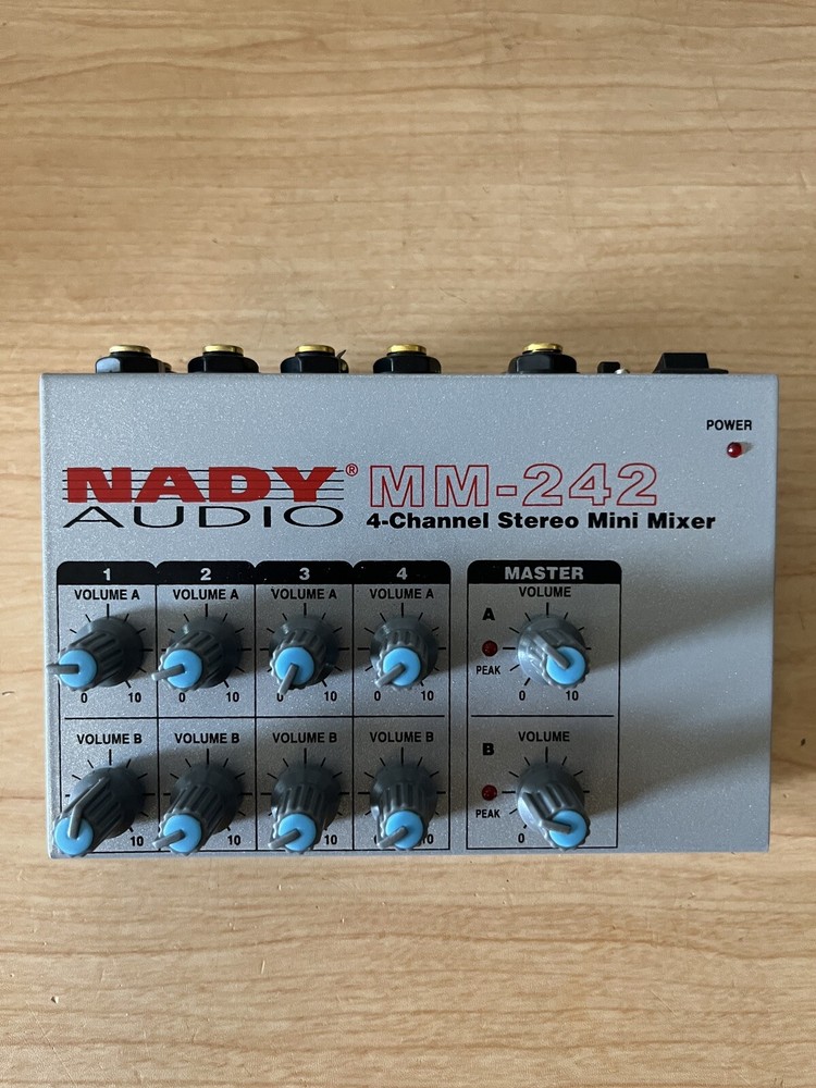 Nady MM-242 Minim mixer with 4 Stereo / 8 Mono channels