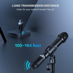 EBJ Wireless Microphone Transmitter Receiver 2.4Ghz, XLR Microphone Wireless …