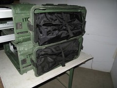 Rackmount 04U x24 ECS Legacy Composite Shock Mount Shockmount Case Green G/F