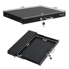 19″ 1U/2U/3U/4U Steel Plate DJ Drawer Rack Equipment Cabinet with Keys,Lockable