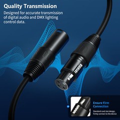 Mogami 3080 AES/EBU Digital Black Cable 110 Ohm | HIFI XLR Male to Female.