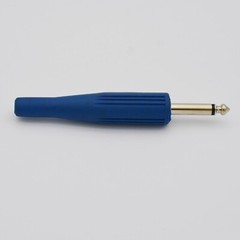 10 PCS 1/4 in TS Connector 6.35mm for Speaker Cable Jack Plug Connector End Blue