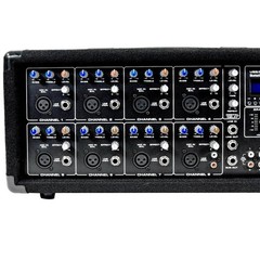 Seismic Audio 8 Channel 400W RMS Powered Mixer Bluetooth Effects SA-MA8C