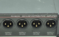 RDL RU-MLD4 Mic/Line Distribution Amplifier – One Input, Four Output