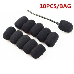 10Pcs Black Microphone Headset Grill Windscreen Sponge Foam Mic Cover US