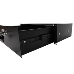 19″ 3U Equipment Rack Drawer-Module Storage Patch Panel Data Cabinet With Key
