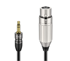 Xlr To 3.5mm Microphone Cable Pvc Shelled Xlr Female To 3.5mm 1/8 Inch Trs Male