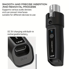 Wired to Wireless Microphone System Converter Transmitter Receiver New