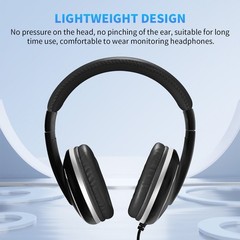 JOYO Over Ear Headphones Wired Studio Headphones with 1/4 to 3.5mm Jack（OP）