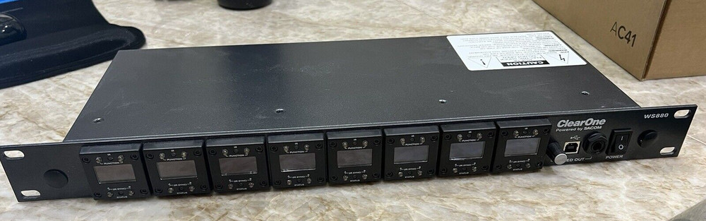 ClearOne WS880 RF M915 Multi-channel Wireless Microphone Receiver, 910-6000-801