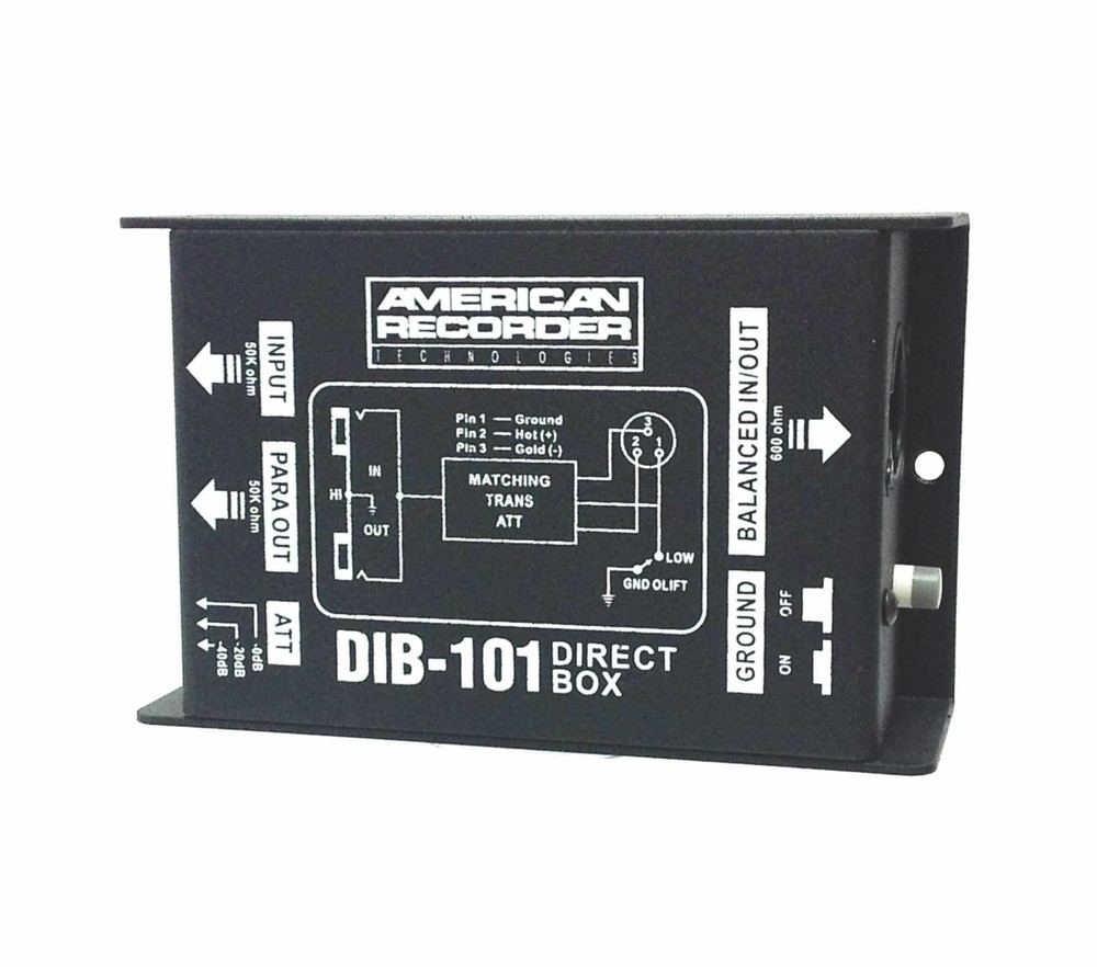 AMERICAN RECORDER DIB-101 Passive Direct „DI“ Box