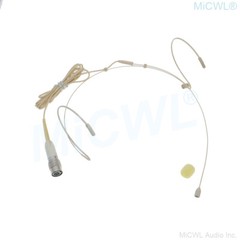 Headset Double ear Microphone for Audio-Technica ATW series Wireless Hirose 4Pin
