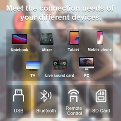 PRORECK 6000W 15″ Active Subwoofer Line Array Speaker Single Replacement