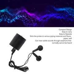 Compact Through Wall Sound Listening Device with Built-in Battery and Data Cable