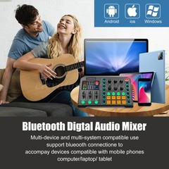 Headset Studio Recording Kit Podcast Mixer Equipment Condenser Microphone Set US