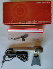 2 Audio Technica AT816 Unidirectional Moving Coil Dynamic Microphones With Box