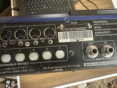Blue AKAI Professional MPC2000XL Belonged To Miami Dj Tested
