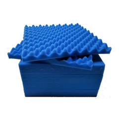 10pk Premium Acoustic Foam Blue Egg Panel Wall Tile Soundproofing 12″x12″x1.5″