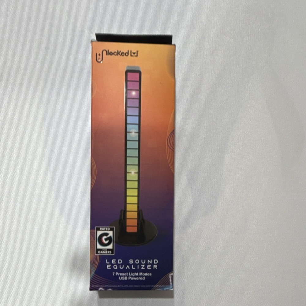 Unlocked LED Sound Equalizer 32 RGB LEDs USB Powered 7 Preset Modes Multicolor