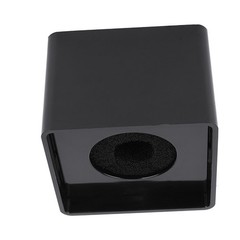 Compact Portable Microphone Square Station For Interviews Black ABS Easy To Use