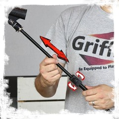 GRIFFIN Microphone Boom Stand 4PACK Holder Mount XLR Cable Mic Clip Stage Studio