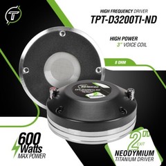 (1) TIMPANO COMPRESSION DRIVER D3200TI-ND 600W + SLIM HORN TPT-HL14-50 SLIM
