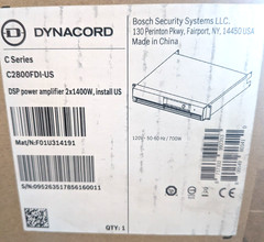 New Dynacord C2800FDI-US DSP 2x1400W Power Amplifier FIR-Drive Networked