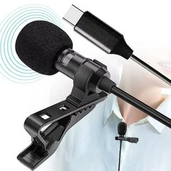 Lavalier USB/3.5mm/Type-C Mini Microphone with Clip for PC and Smartphone