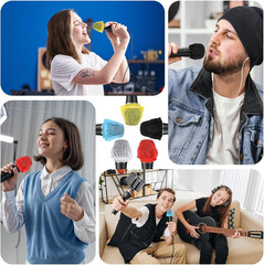 100PCS Microphone Covers Disposable, Non-Woven,Clean and No-Odor Mic Covers