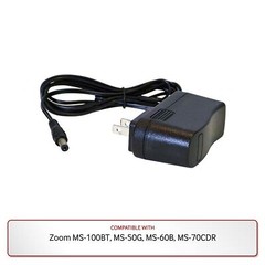 9V Power Supply for Zoom MS-100BT, MS-50G, MS-60B, MS-70CDR
