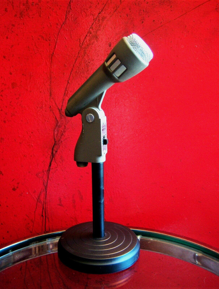 Vintage 1950’s Electro Voice 951 crystal microphone 664 w stand PROP DISPLAY # 2