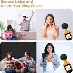 Acoustic Foam Panels, Self-Adhesive 1″ X 12″ X 12″ Sound Proof Foam Panels