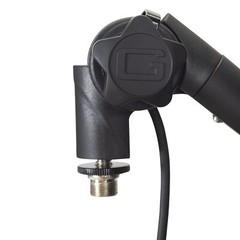 Gator Frameworks Desktop Microphone Stand with 360 Degree Rotation and XLR Cable