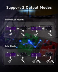 FV03 Vocal Effects Pedal Voice Processor Vocal Amplifier Stompbox Voice Changing