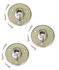 Audio2000’S AST4264X3 Three-Pack Chrome-Plated Microphone Gooseneck Table Mou…