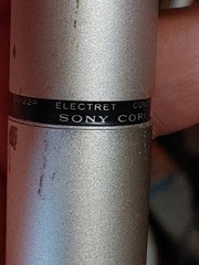 Sony ECM-22P electret condenser microphone Vintage Studio Live
