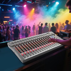 16-Channel Professional Mixer Audio Mixer Console Tabletop Audio Mixing Console